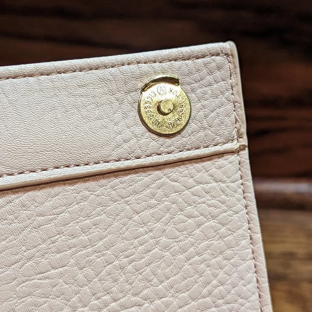 Olivia & Joy NY cream and black magnetic flap shoulder bag